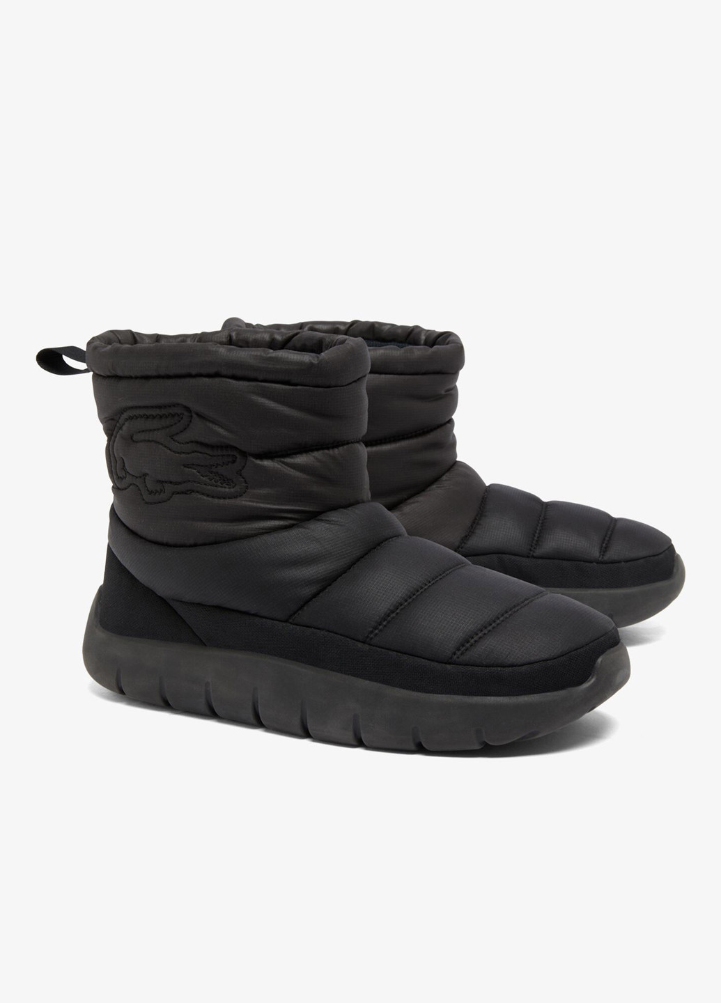 Черные осенние ботинки Lacoste