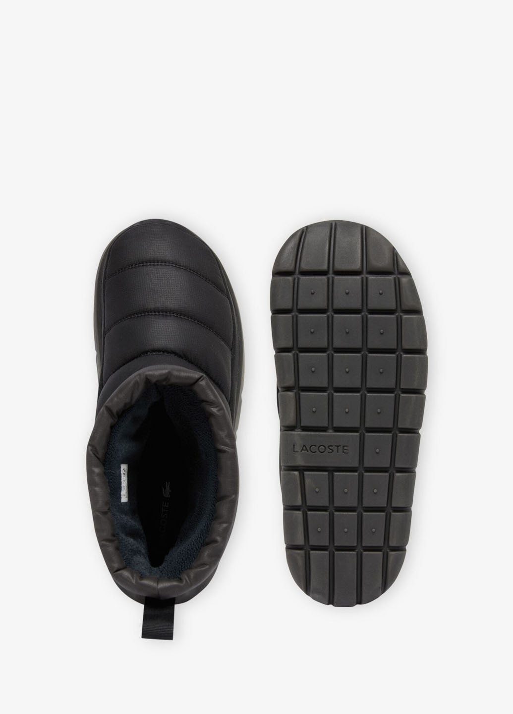 Черные осенние ботинки Lacoste