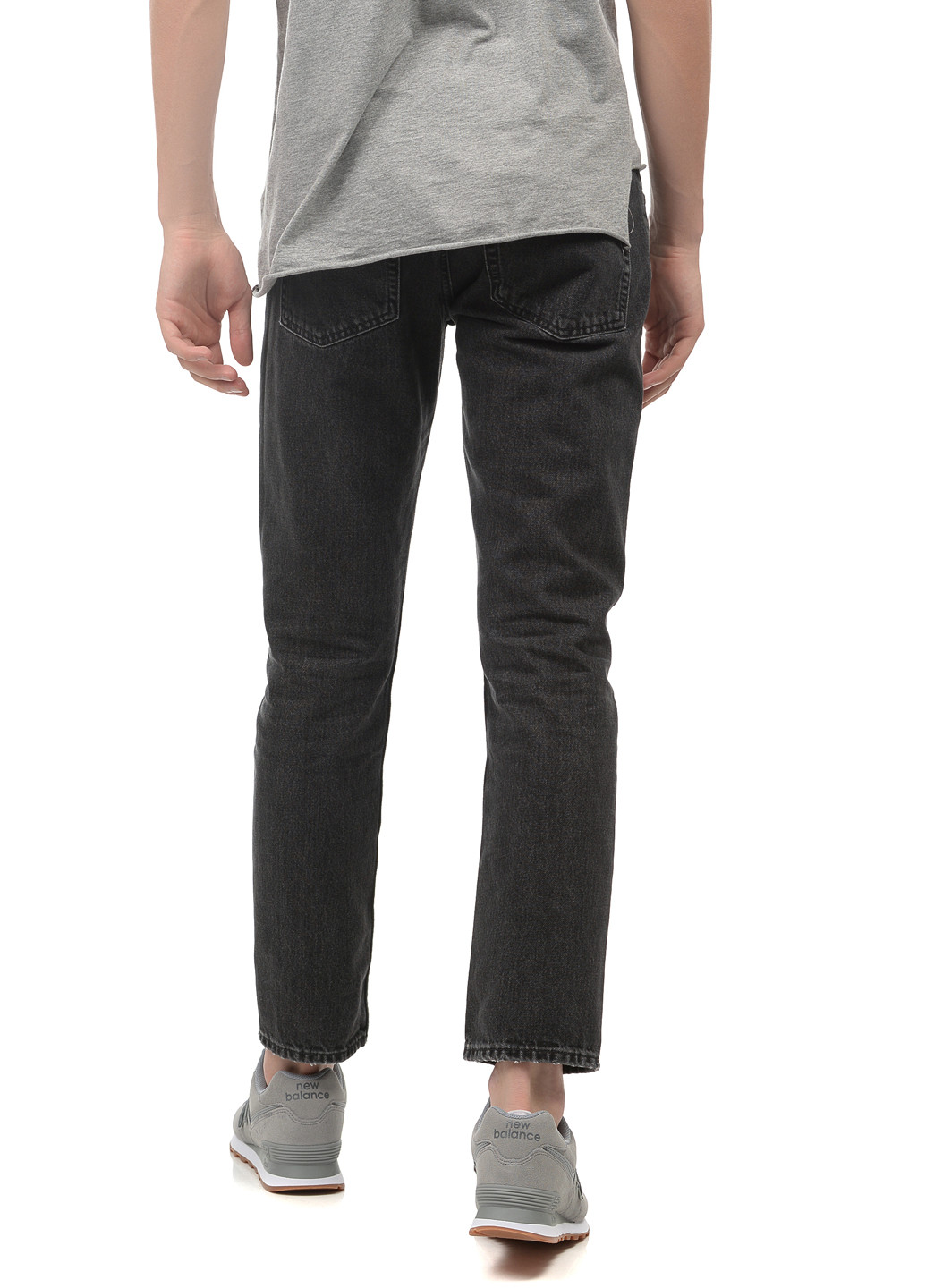 Темно-серые демисезонные прямые джинсы Weekday