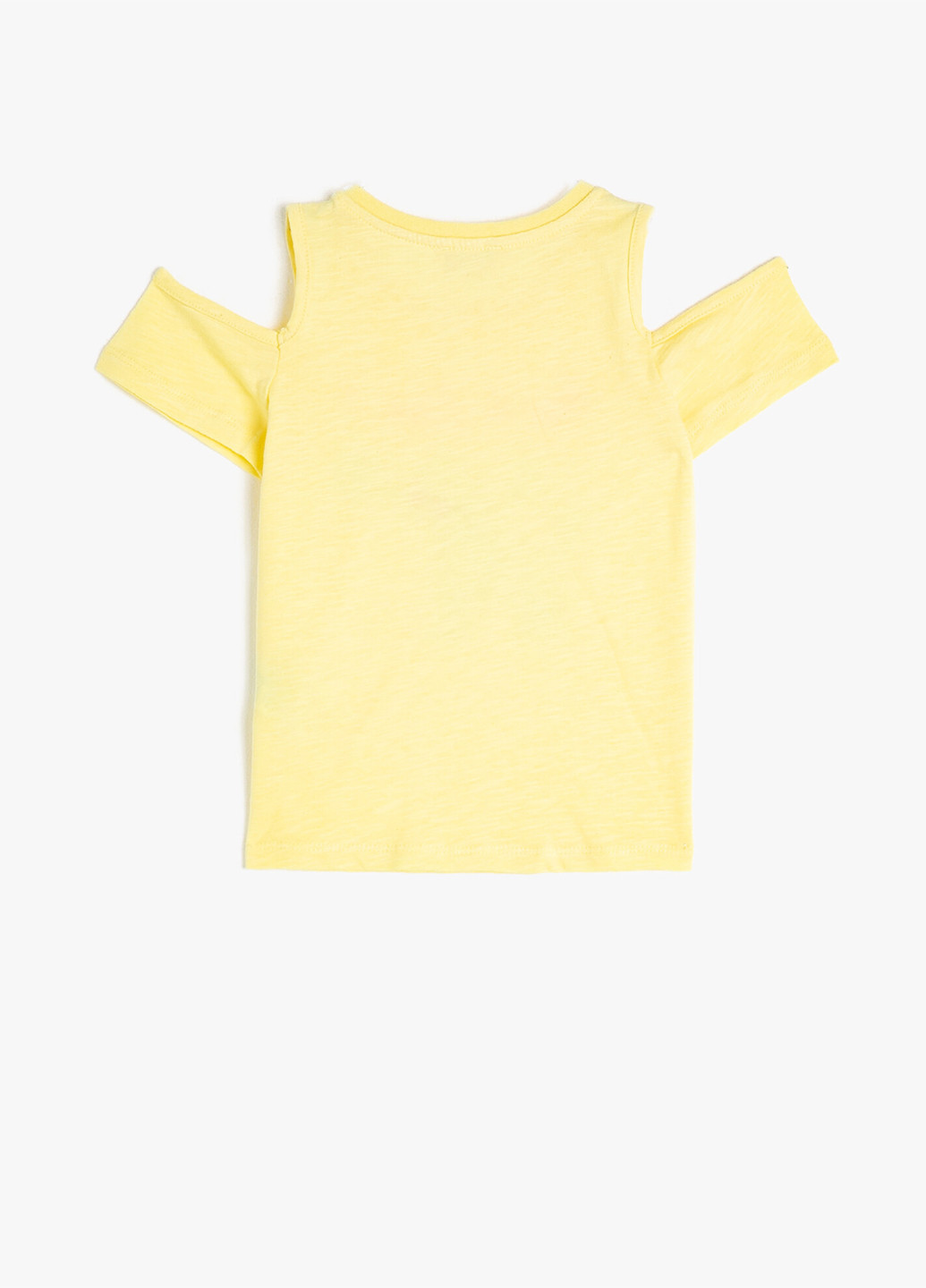 Светло-желтая летняя футболка KOTON