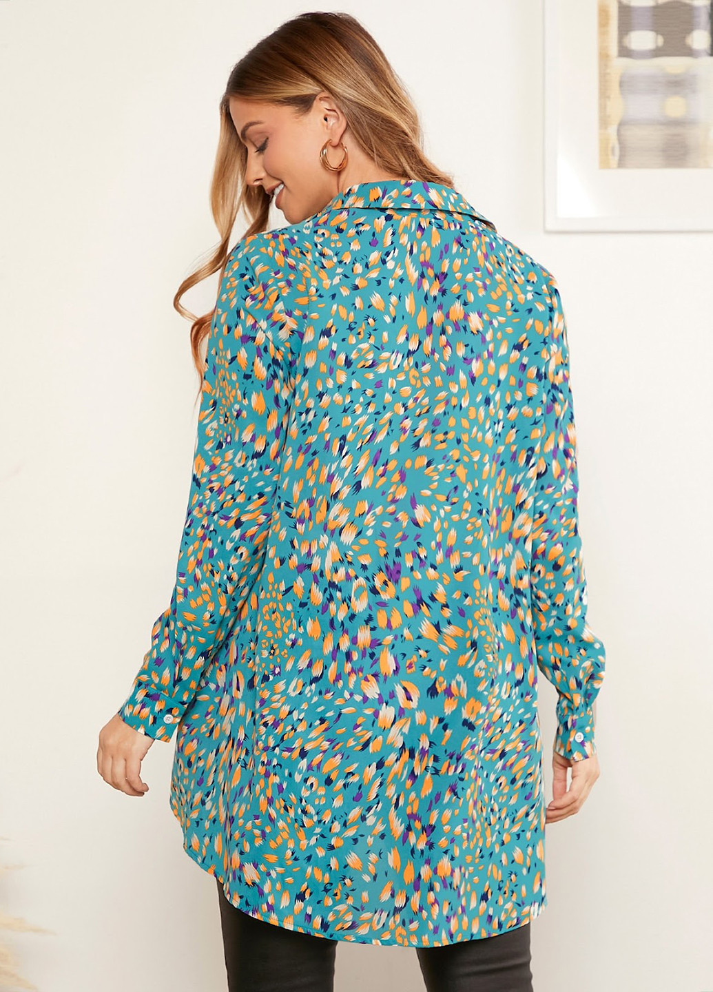 Комбинированная блуза SHEIN