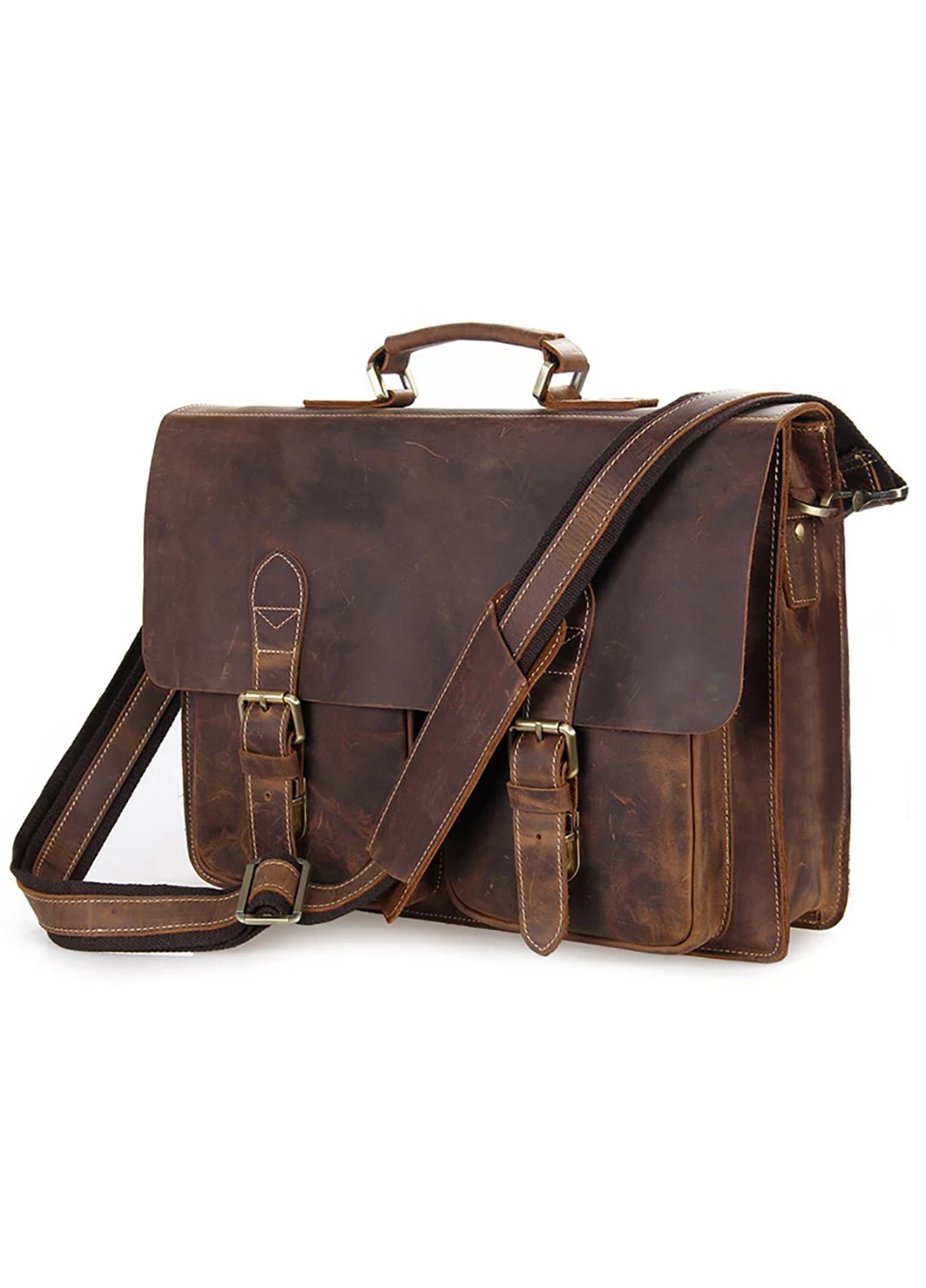 Мужской кожаный портфель 39,5х29,5х7,5 см Vintage (229458618)