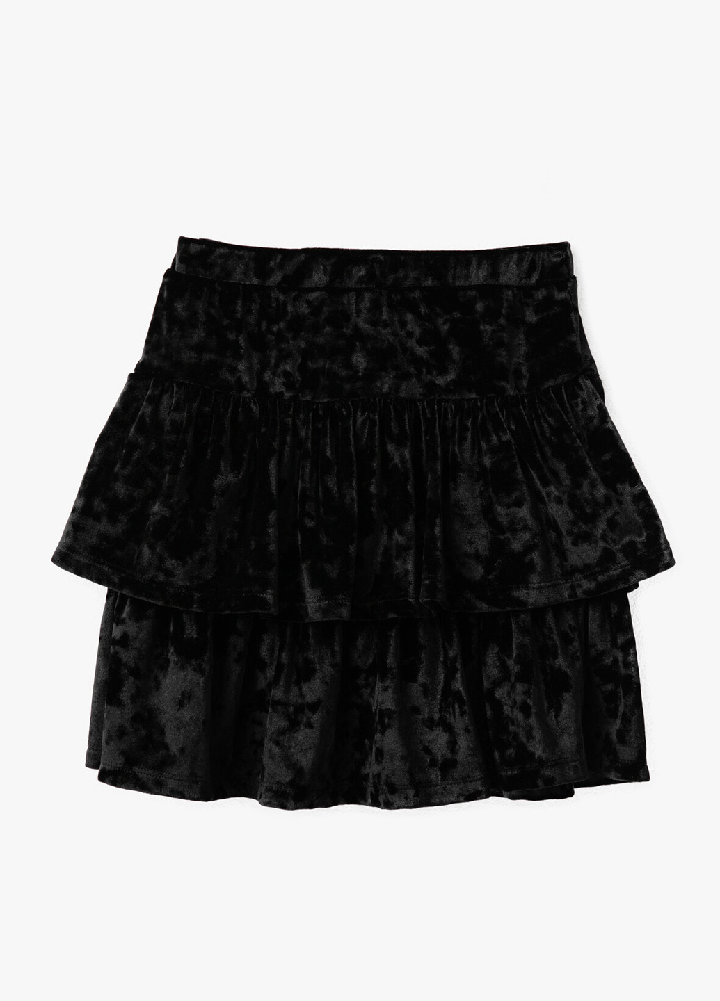 Черная кэжуал однотонная юбка KOTON с баской