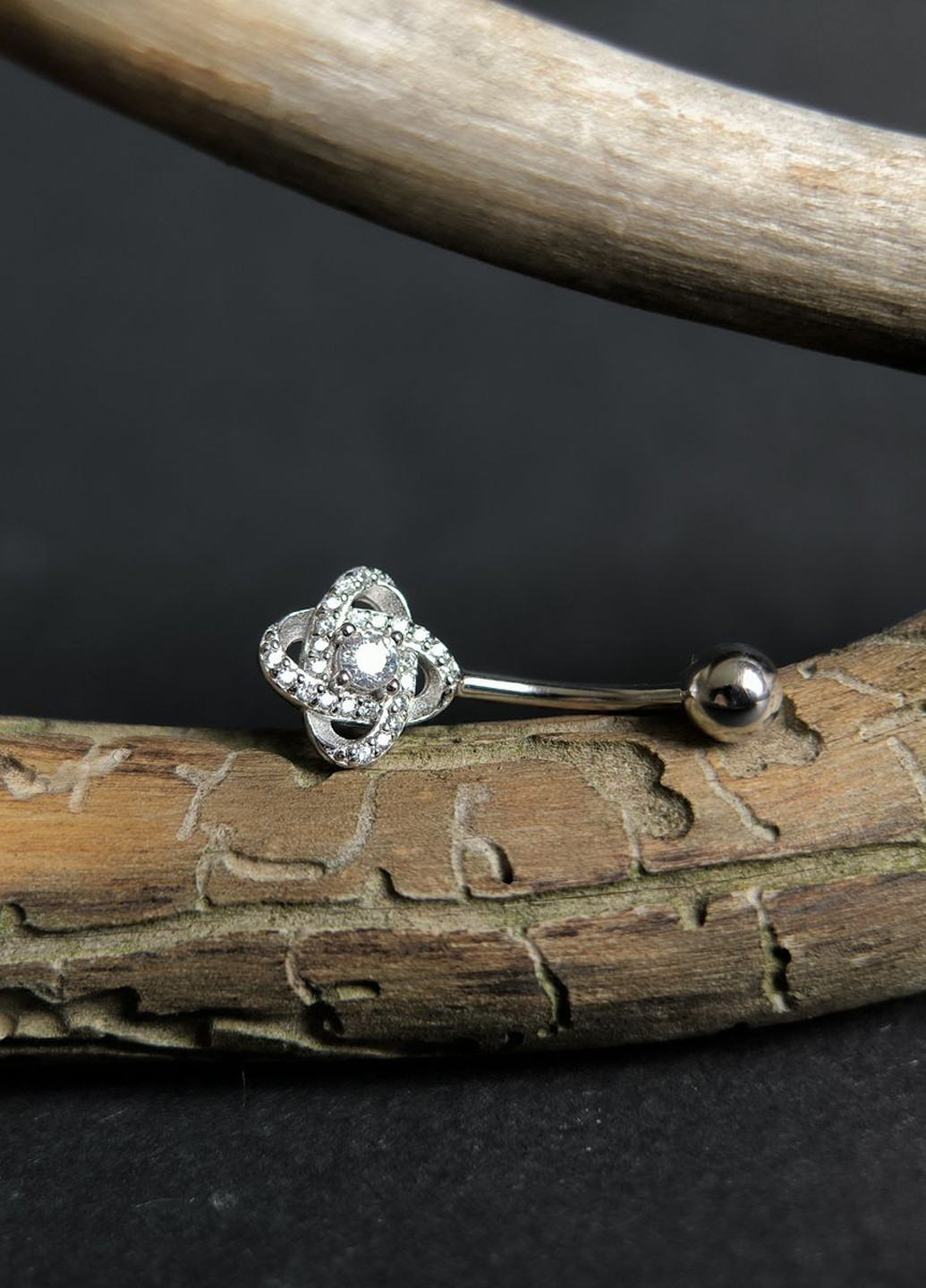 Серьга для пирсинга Silver Flame (350941350)