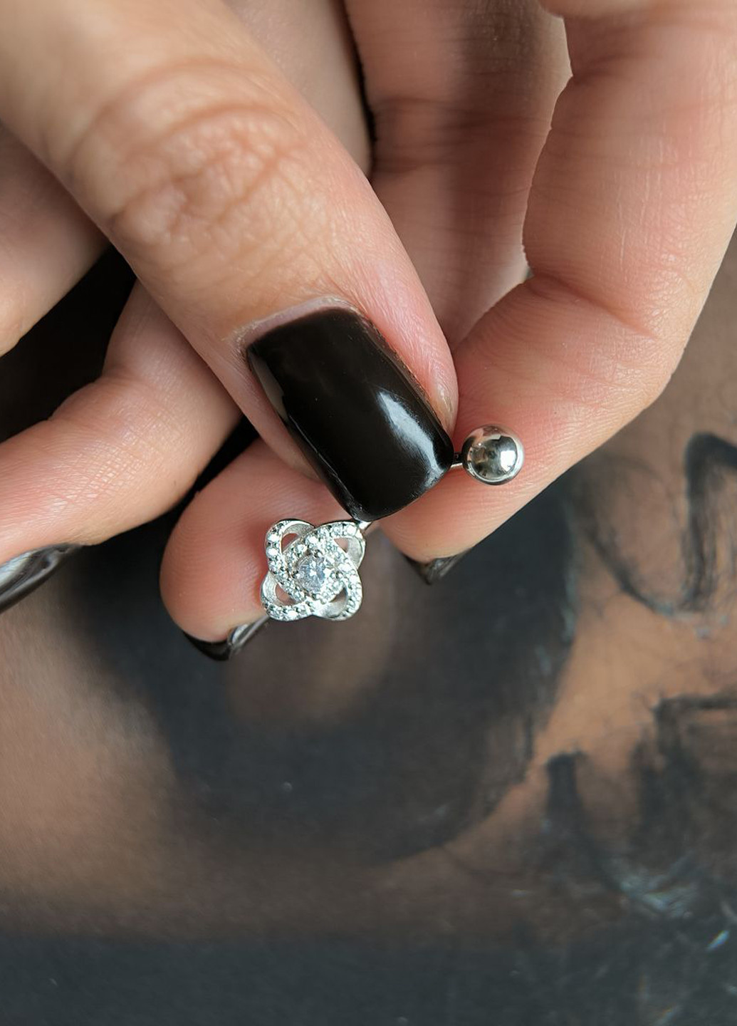 Серьга для пирсинга Silver Flame (350941350)