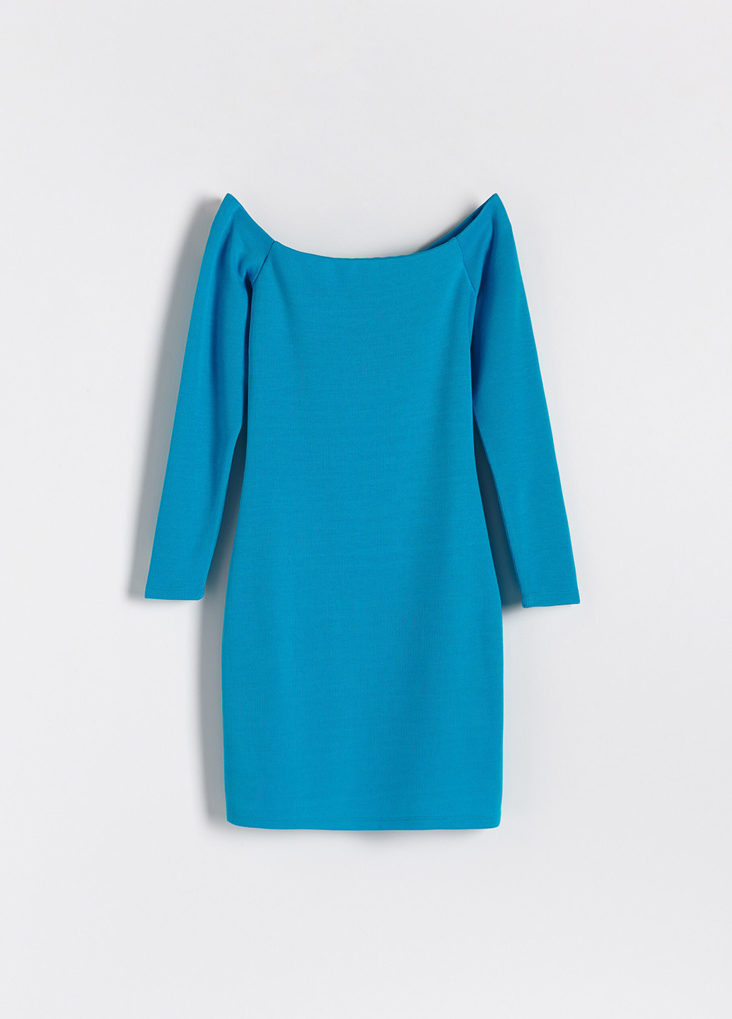 Блакитна кежуал сукня з відкритими плечима Reserved однотонна