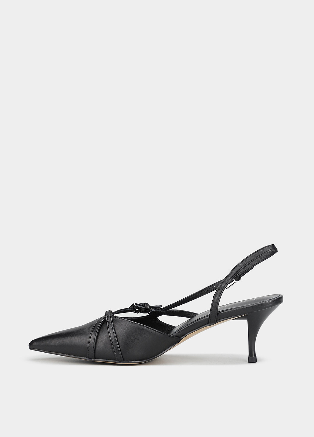 Braska Туфлі слінгбекі чорний з натуральна шкіра, — літо (363485281)