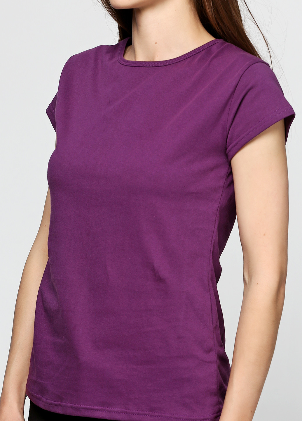 Фіолетова літня футболка з коротким рукавом Shik