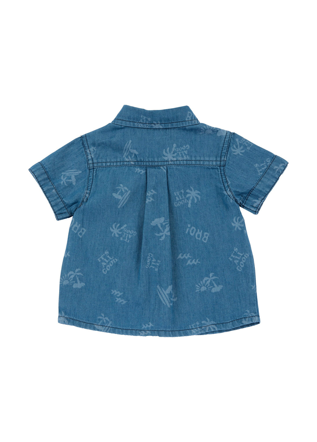 Синяя кэжуал рубашка с рисунком Chicco