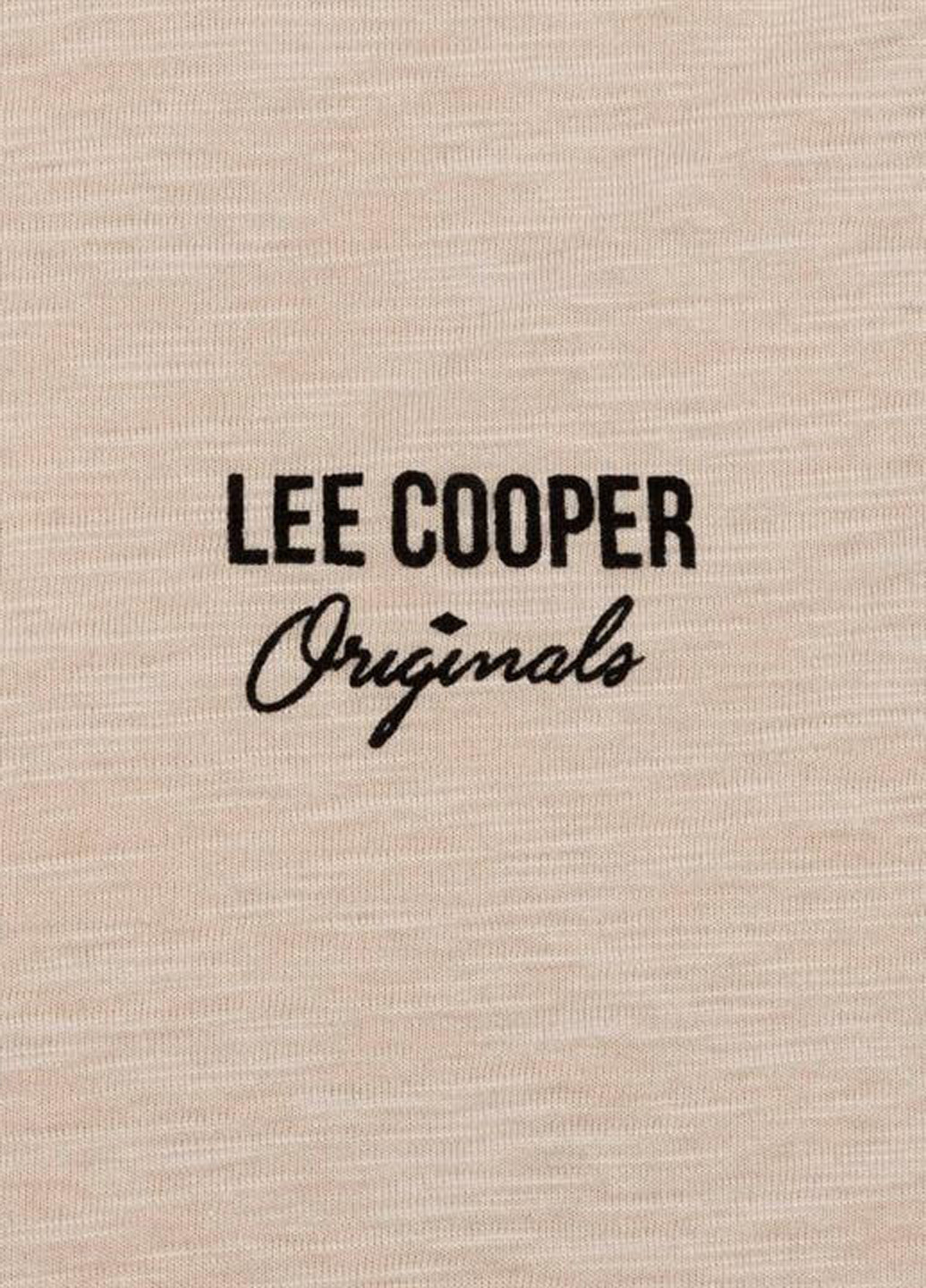 Бежевая футболка Lee Cooper