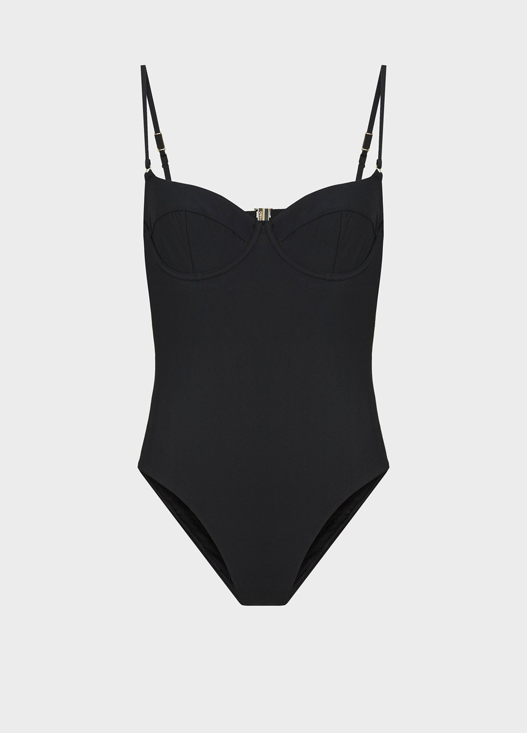 Черный летний купальник слитный Calvin Klein