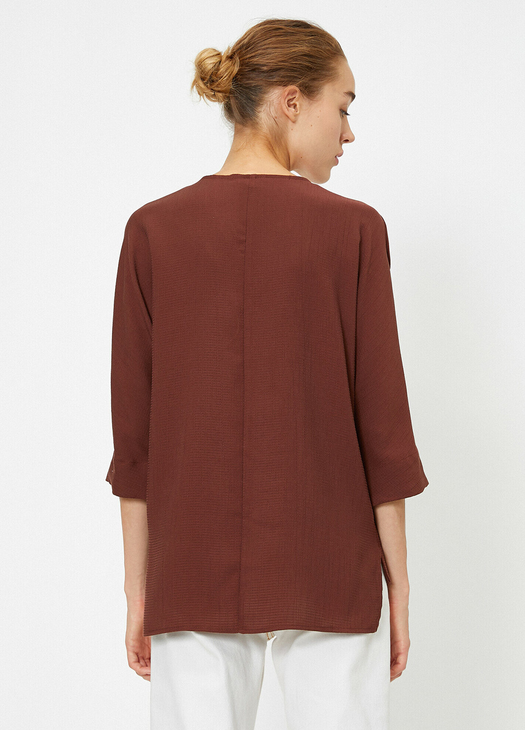 Темно-коричнева демісезонна блуза KOTON