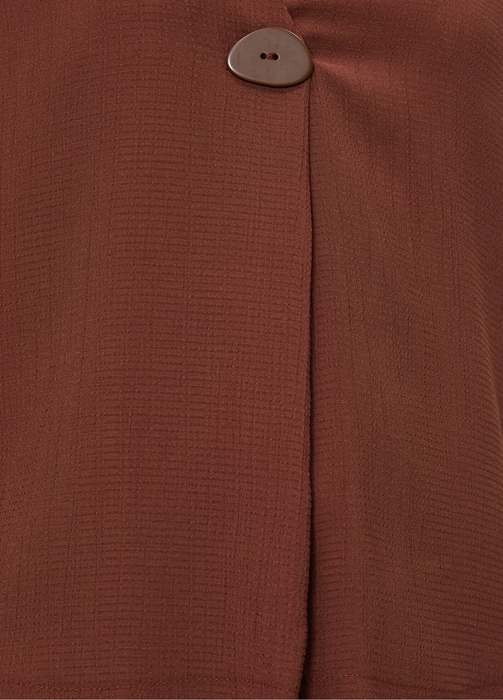 Темно-коричневая демисезонная блуза KOTON