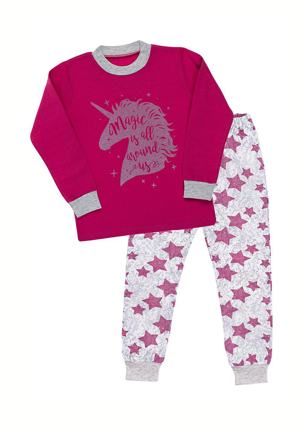 Малиновая всесезон пижама лонгслив + брюки BabiesBerries