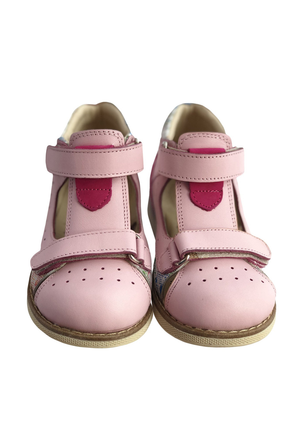 Розовые кэжуал сандалии Minimen на липучке