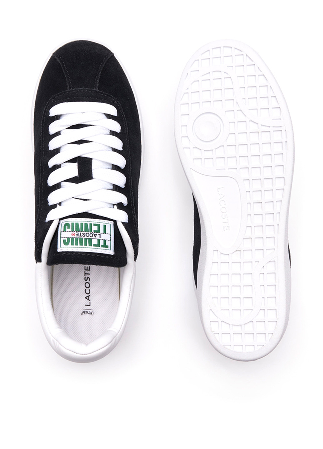 Черные кеды Lacoste