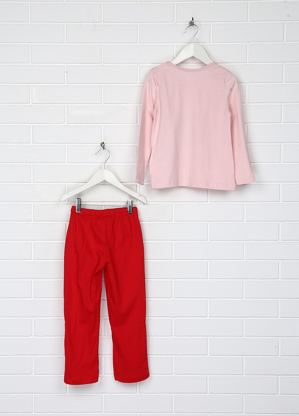Рожева всесезон піжама (лонгслів, брюки) лонгслив + брюки Lupilu