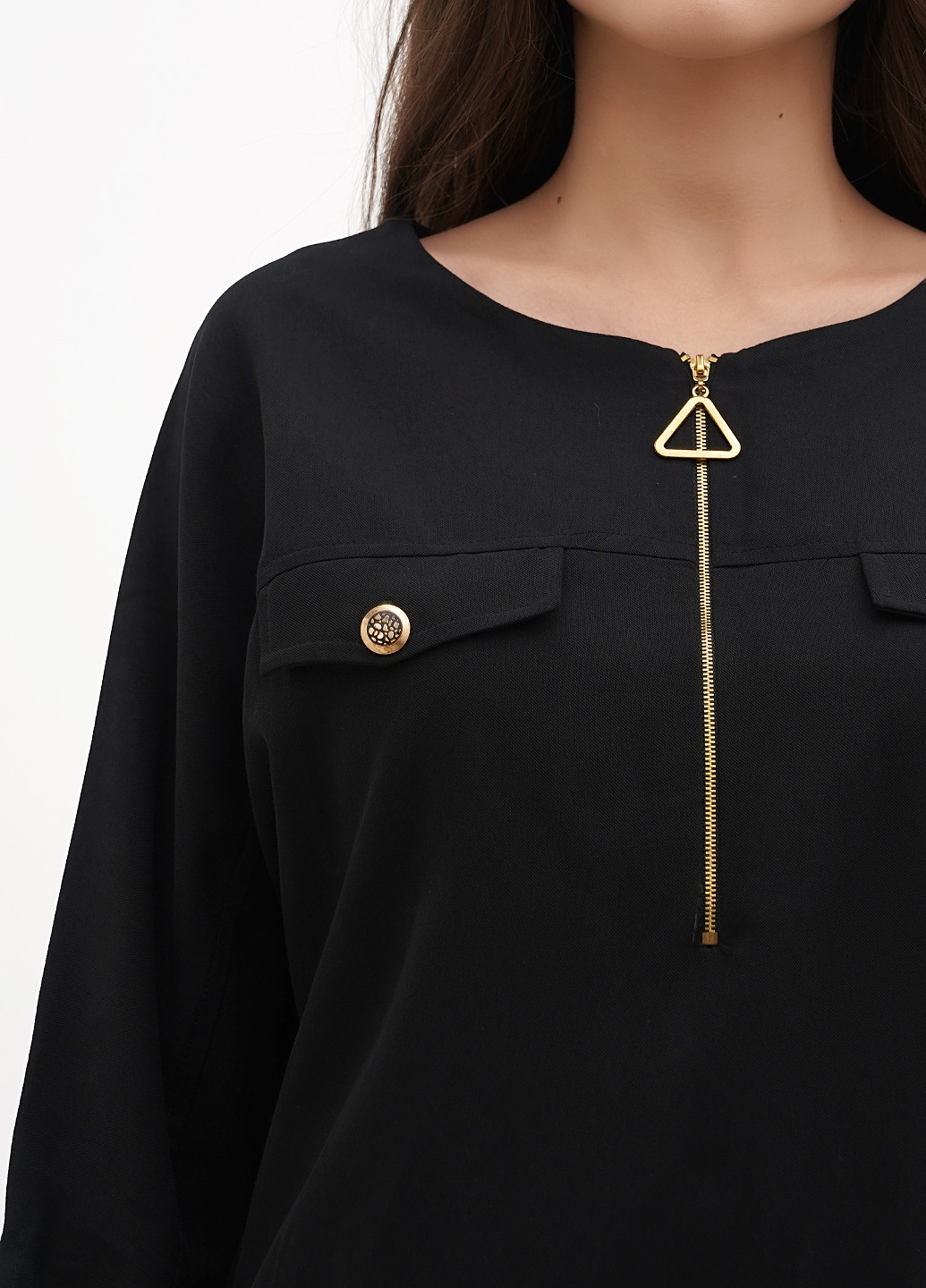 Чорна кежуал сукня Sassofono однотонна