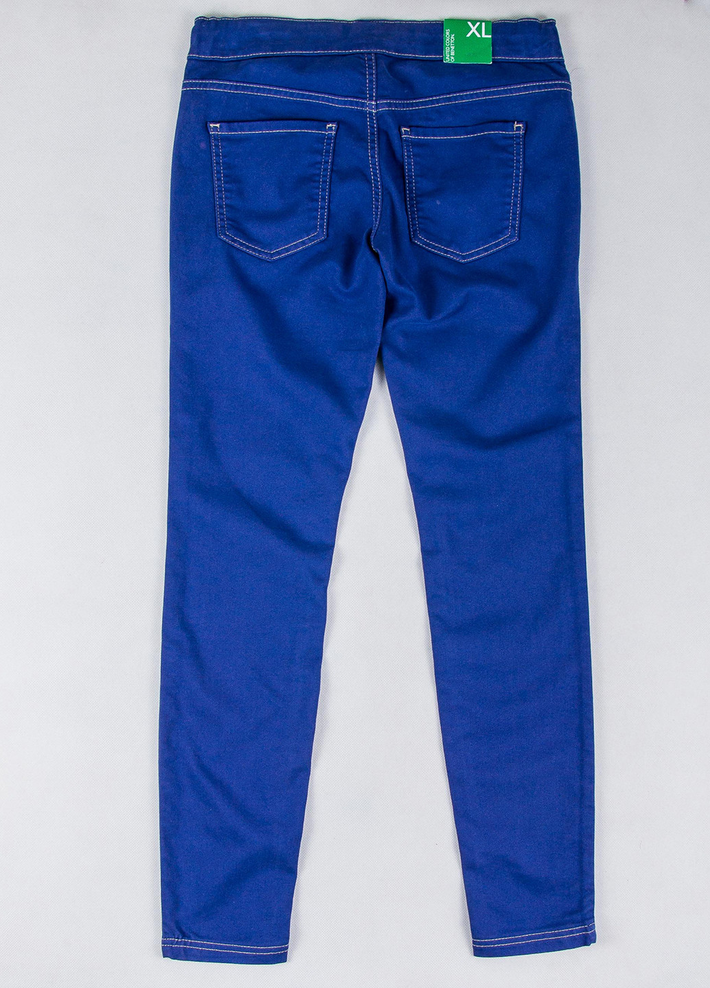 Синие кэжуал демисезонные зауженные брюки United Colors of Benetton
