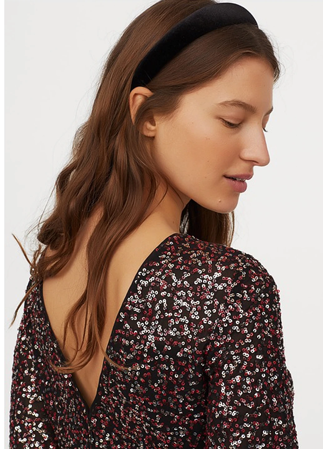 Чорна коктейльна сукня а-силует H&M однотонна