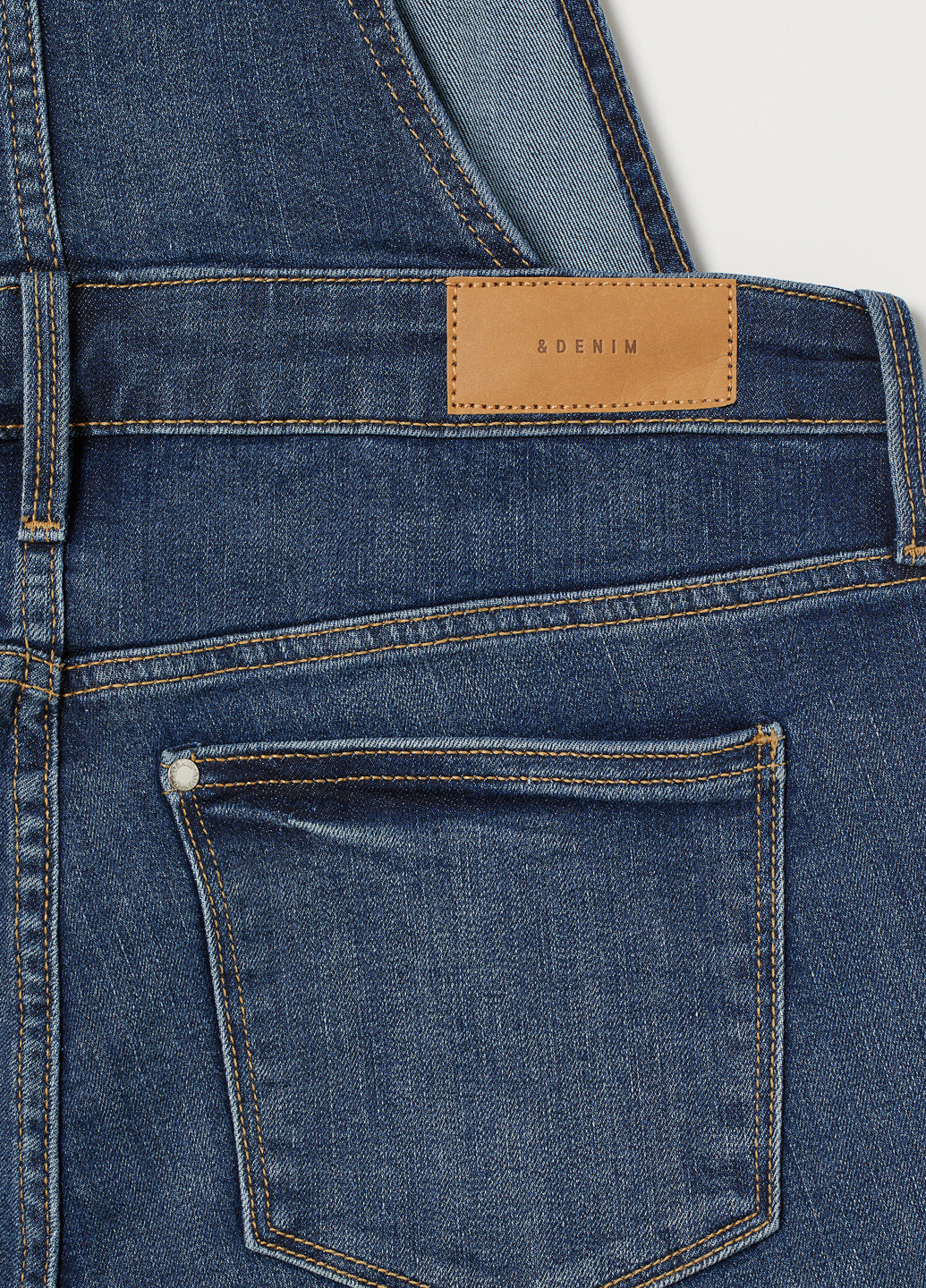 Комбінезон для вагітних H&M комбінезон-брюки однотонний синій джинсовий бавовна