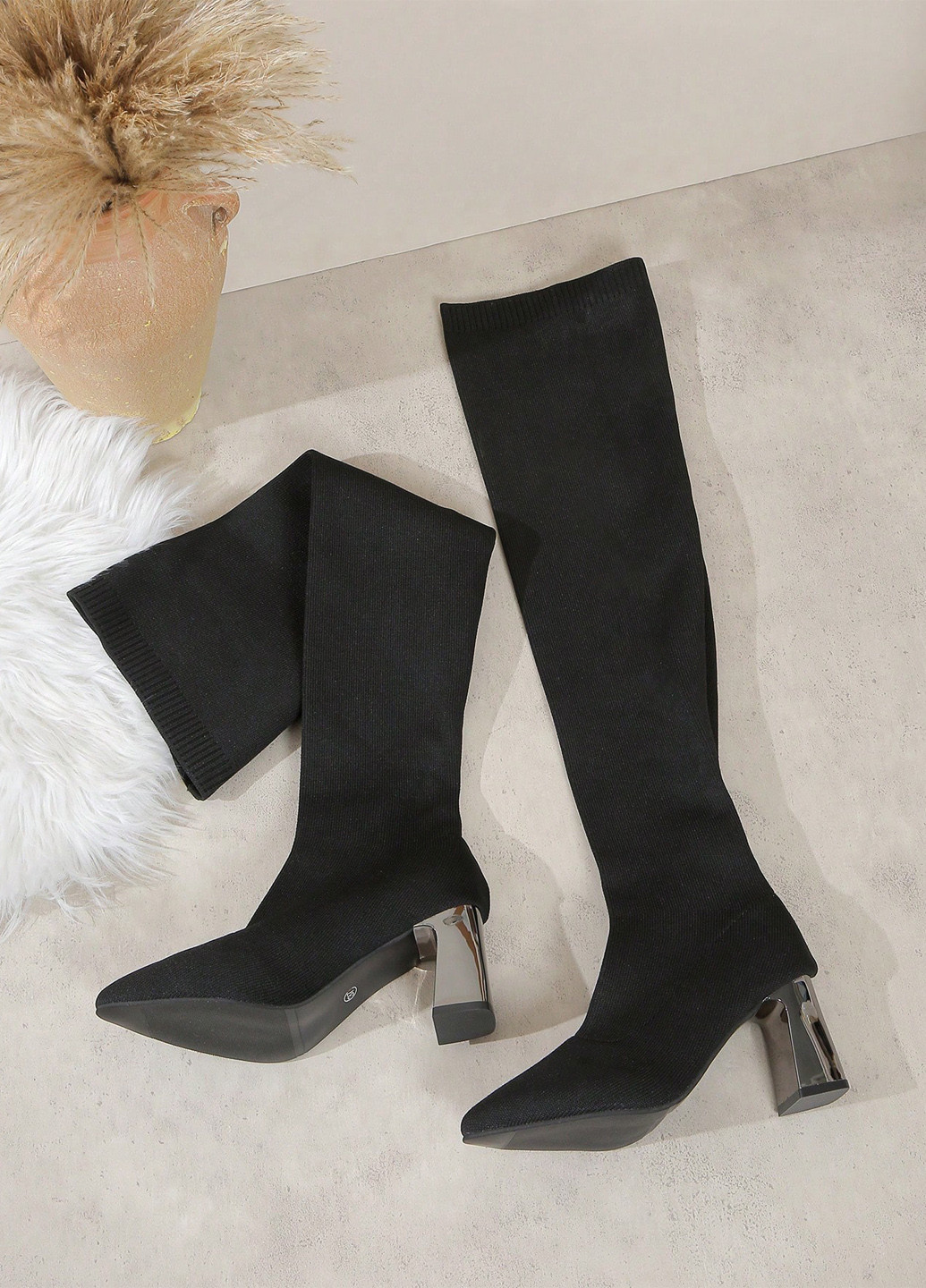 Осенние ботильоны чулки SHEIN