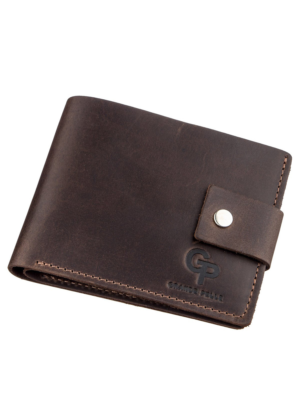 Мужской кожаный кошелек 9х11х3 см Grande Pelle (229460637)