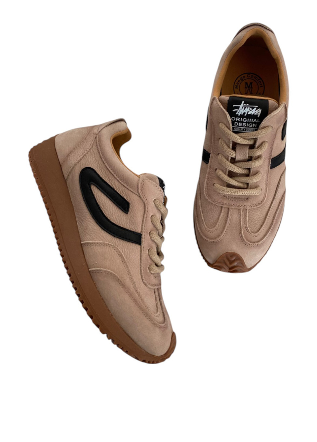 Кроссовки Meego темно-бежевые демисезоны (322090491)