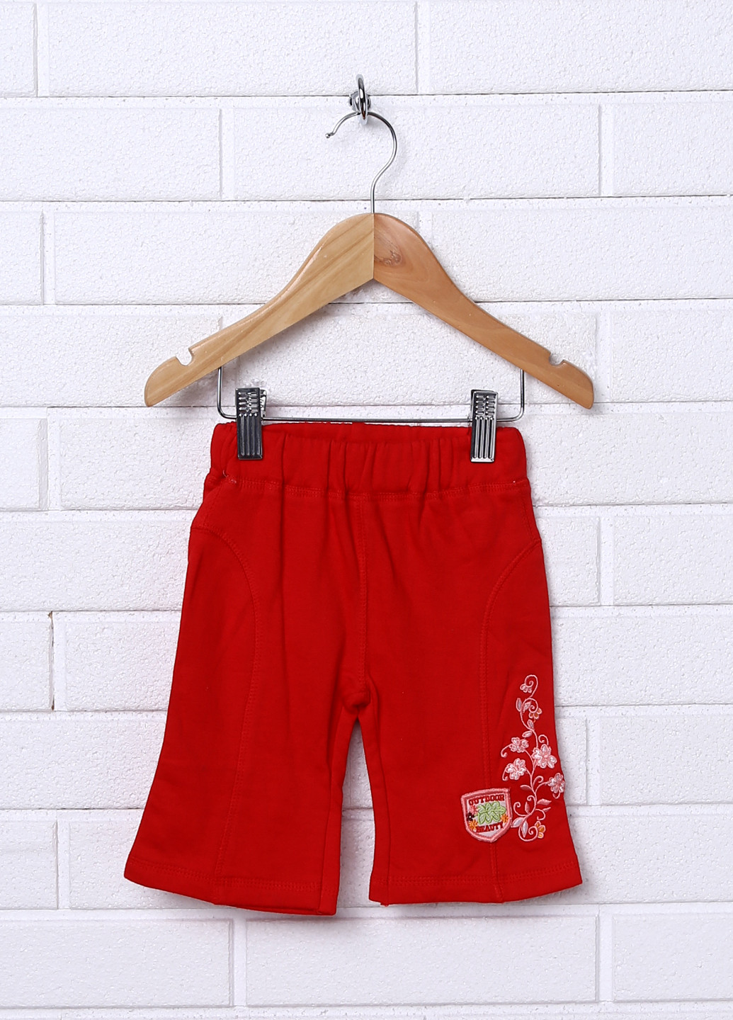 Красные кэжуал демисезонные прямые брюки New Born