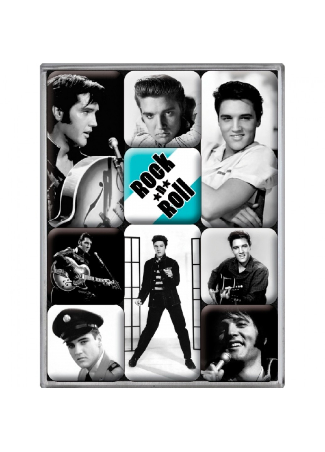 Набір з 9 магнітів "Elvis" Nostalgic Art (215853583)