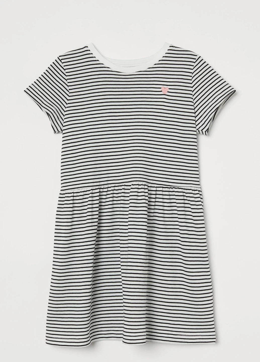 Біла бавовняна сукня з принтом H&M (238832159)