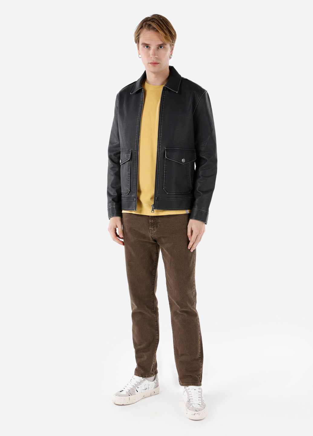 Чорна демісезонна куртка Colin's