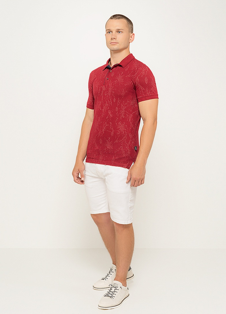 Бордовая футболка-поло 634 xxl бордовый (2000904351602) для мужчин Vaganza однотонная