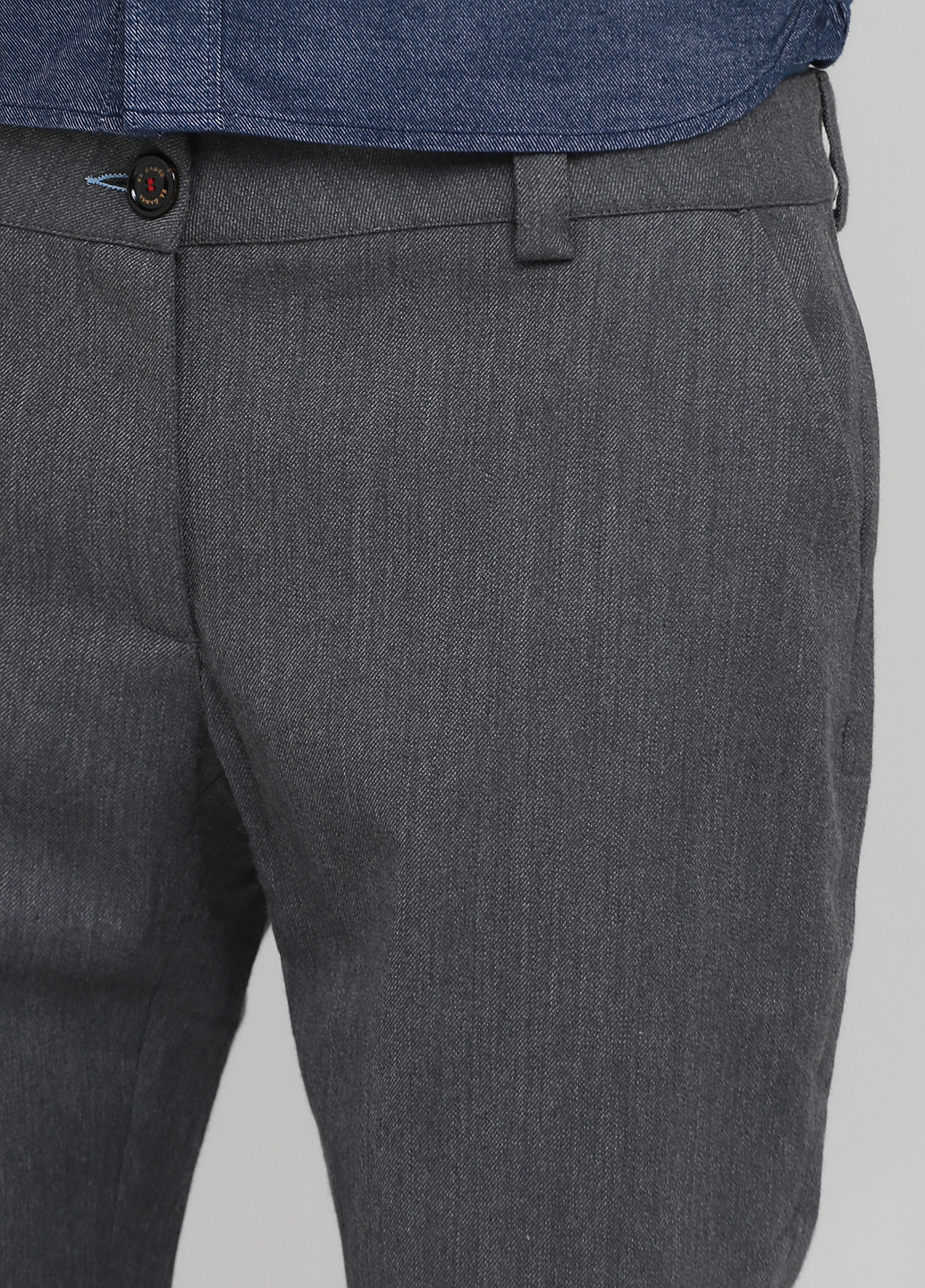 Темно-серые кэжуал демисезонные зауженные брюки El Ganso