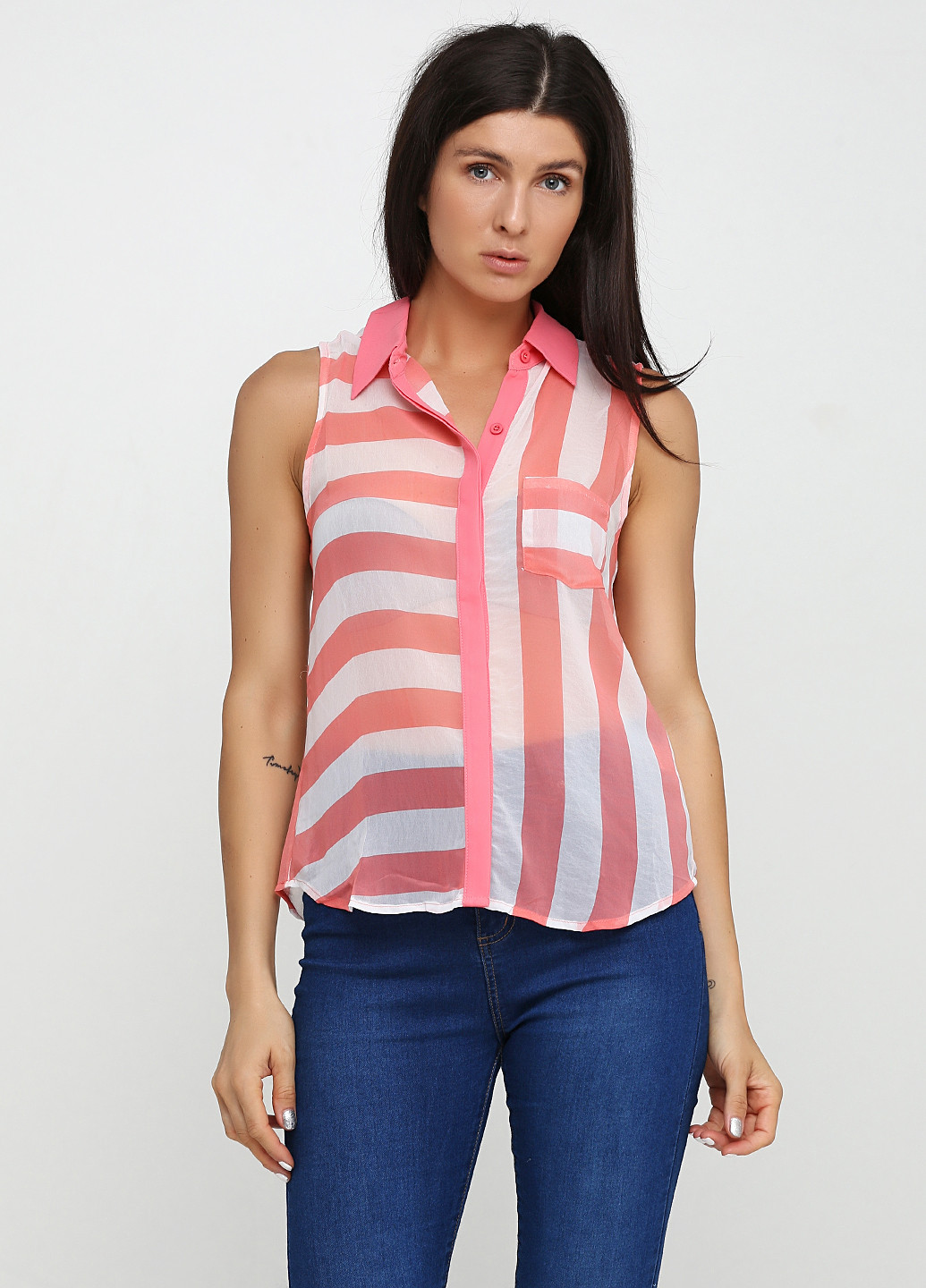 Коралловая блуза BLVD