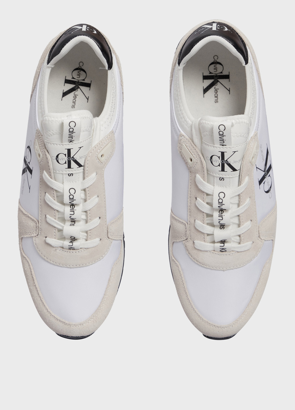 Белые всесезонные кроссовки Calvin Klein Jeans