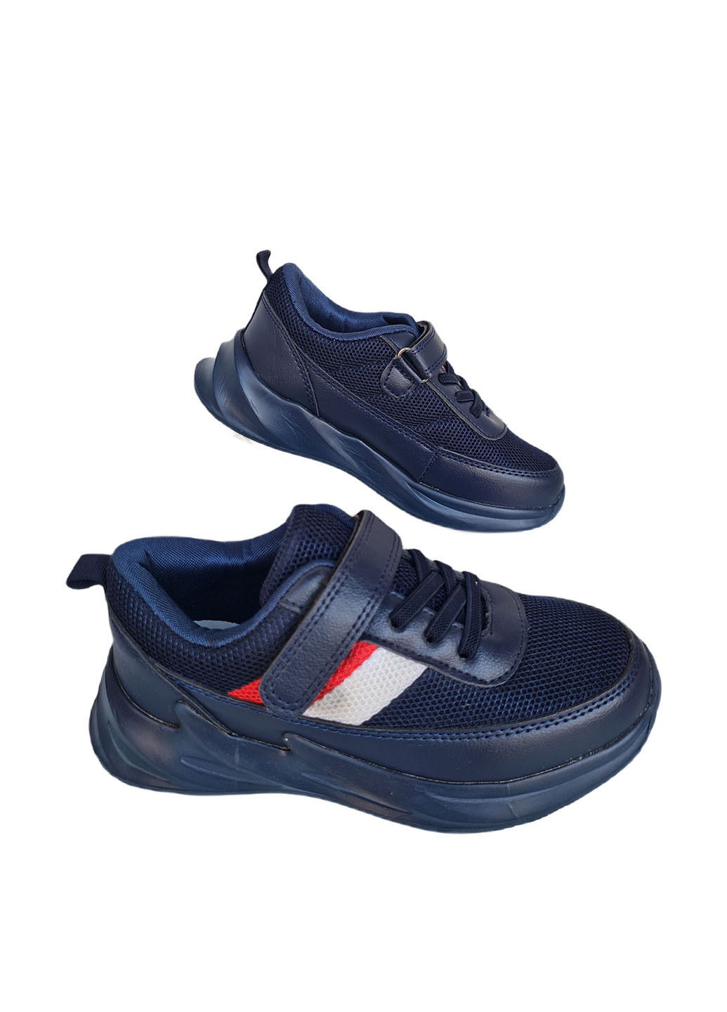 Темно-синие демисезонные кроссовки JG