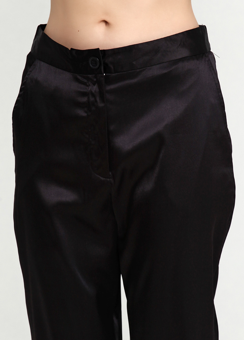 Черные кэжуал демисезонные прямые брюки Sisters Point