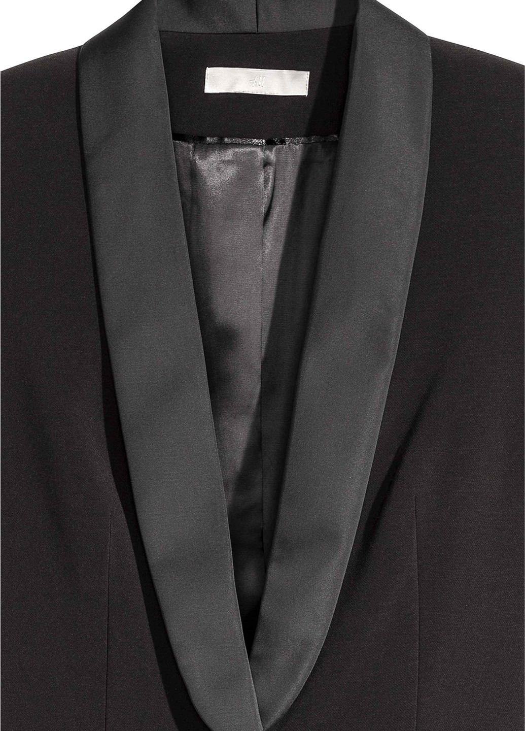 Черный женский жакет H&M однотонный - демисезонный