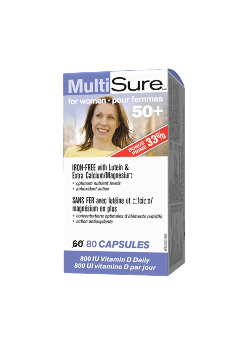Витамины для женщин Multsure fo women 50+ 80 капсул Webber Naturals (255407465)