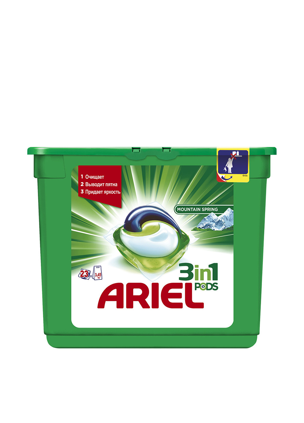 Капсули для прання Гірське джерело (23 шт.) Ariel (89734048)