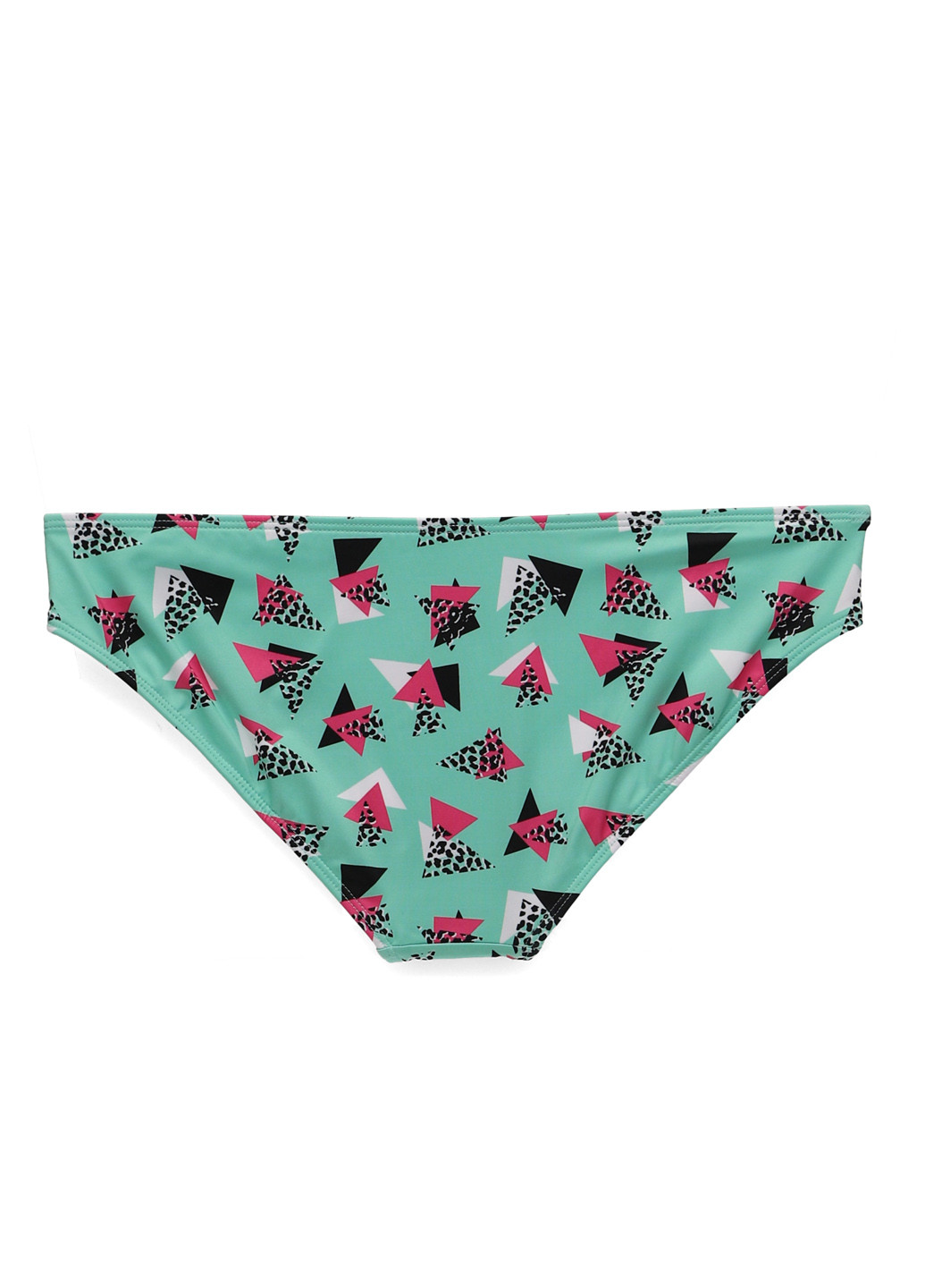 Мятные купальные трусики-плавки с геометрическим узором Asos