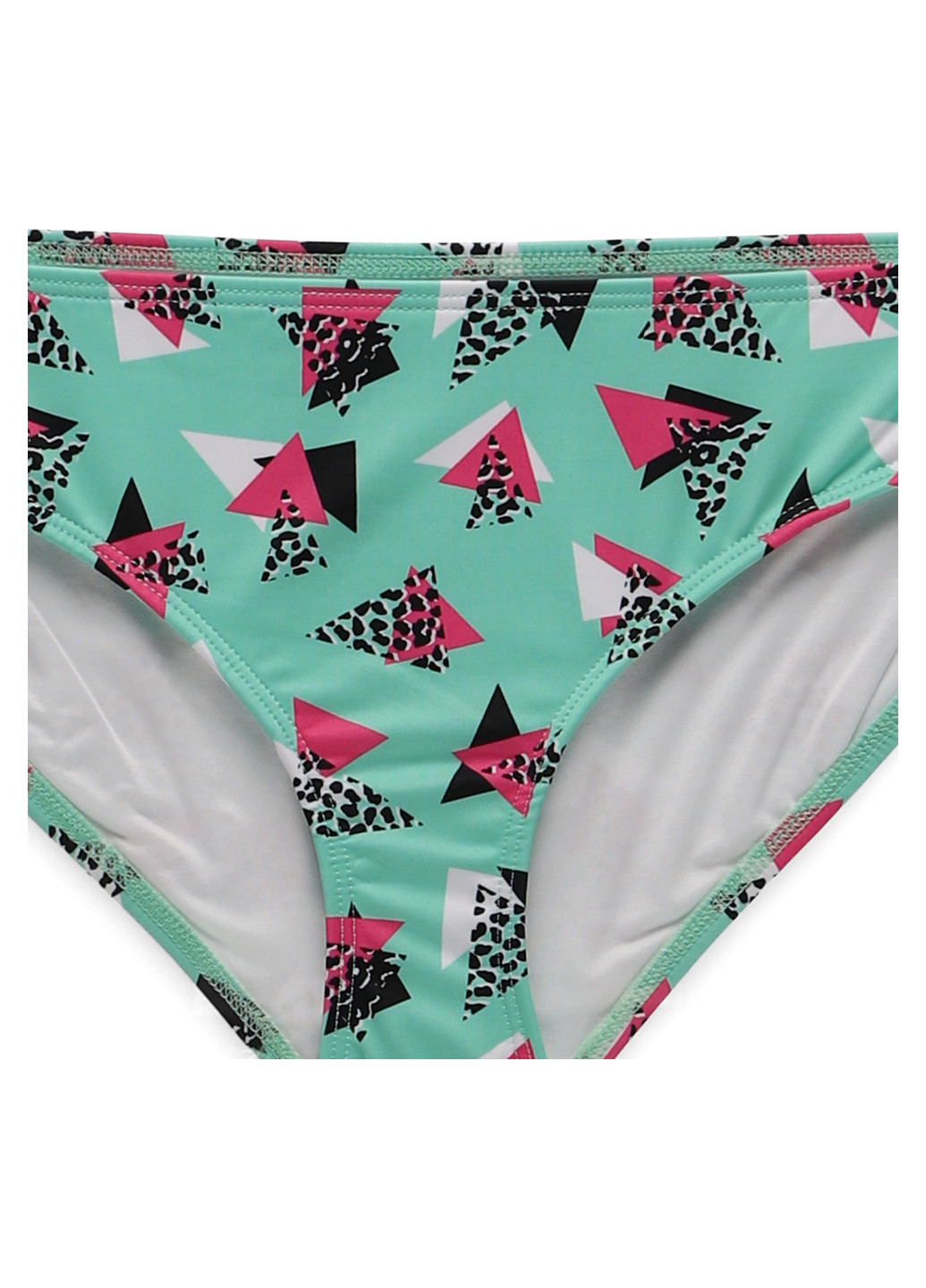 Мятные купальные трусики-плавки с геометрическим узором Asos