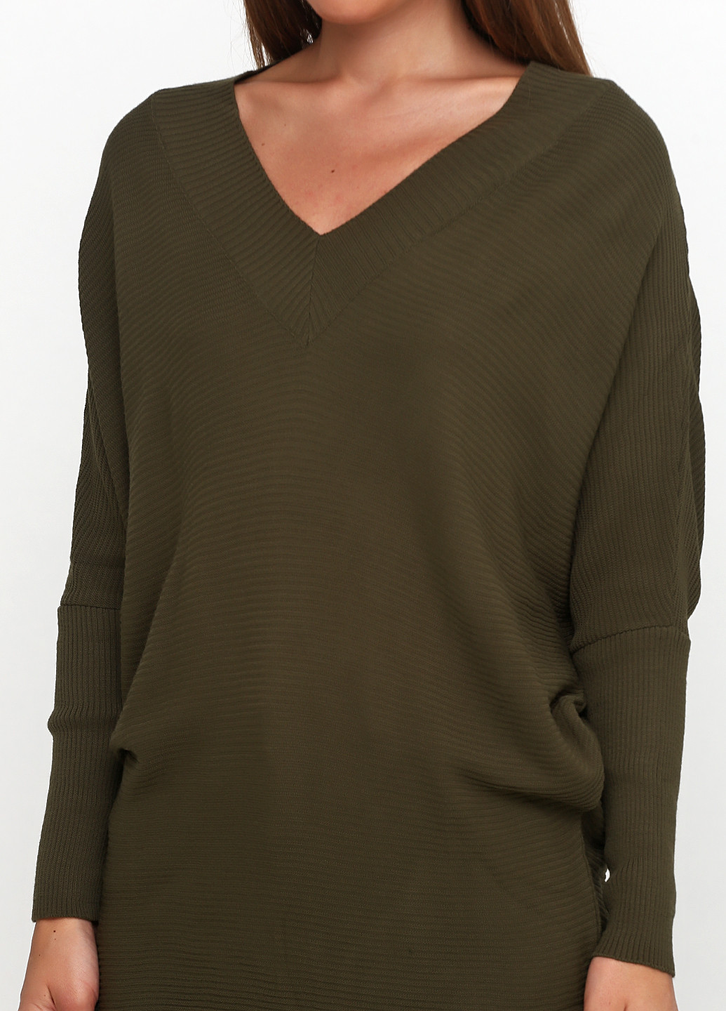Оливковый (хаки) демисезонный пуловер пуловер Soyler