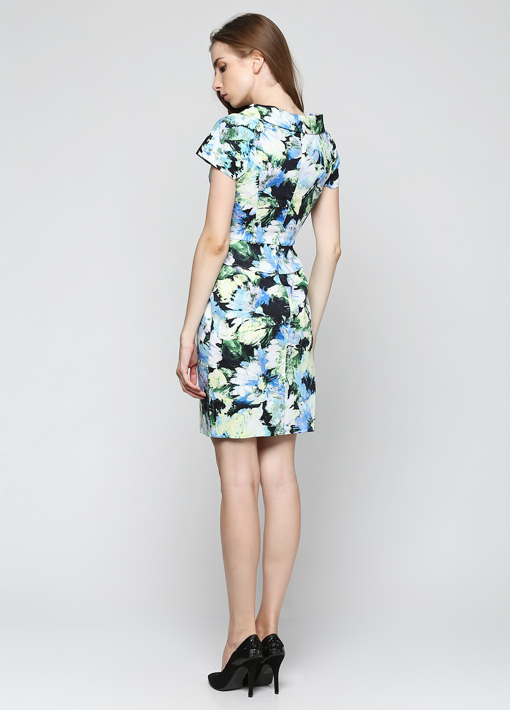 Комбинированное кэжуал платье Stefanie L с цветочным принтом