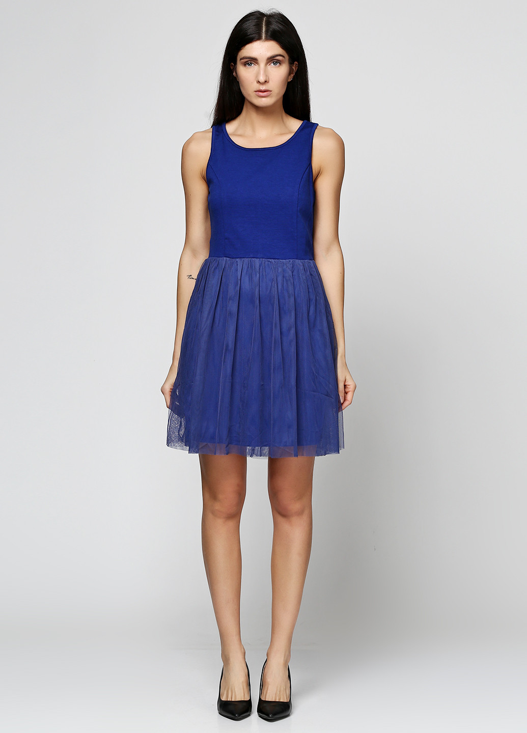 Синя коктейльна сукня, сукня Even & Odd однотонна