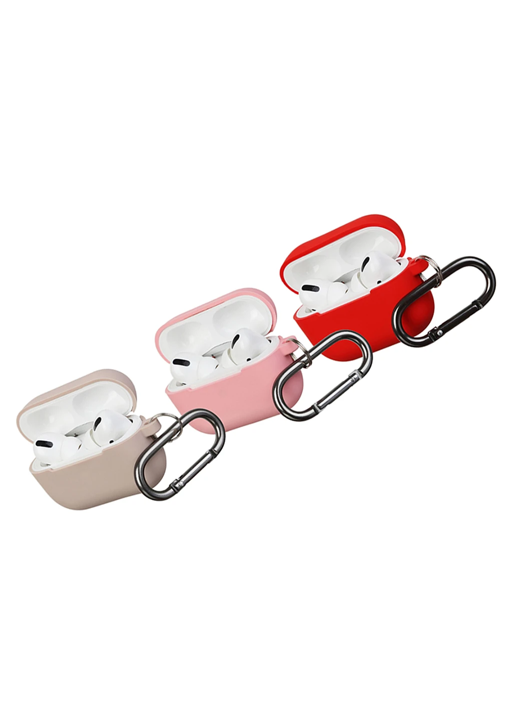 Комплект чохлів з карабіном для Airpods Pro 3шт (ARS56817) ARS (225411315)