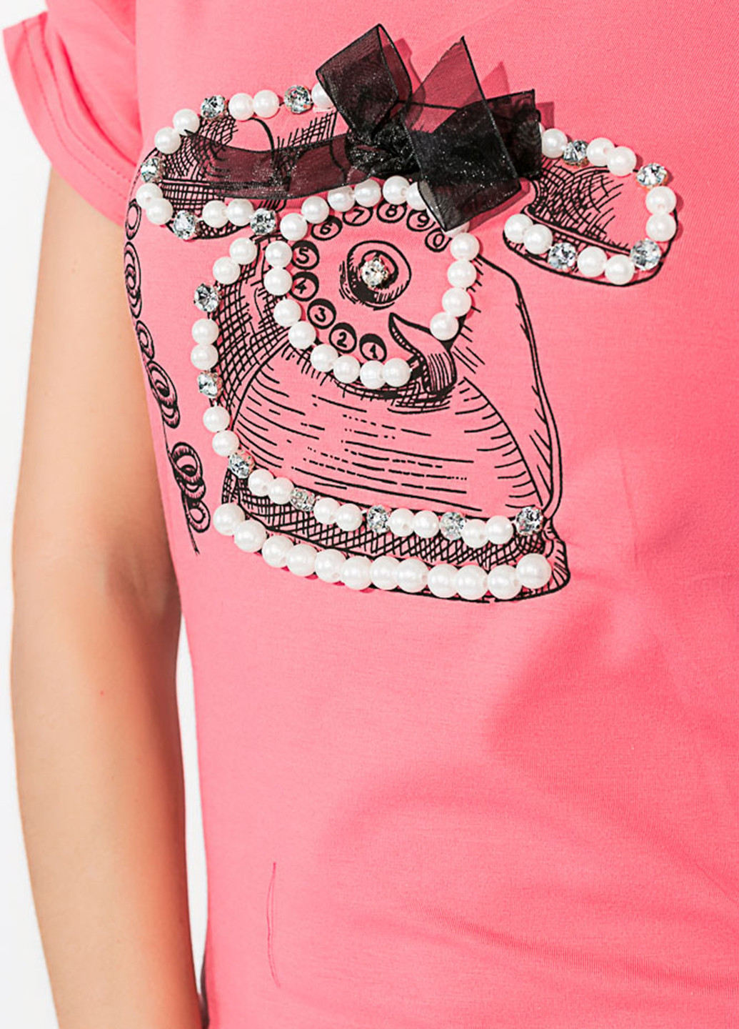 Коралова літня футболка Time of Style