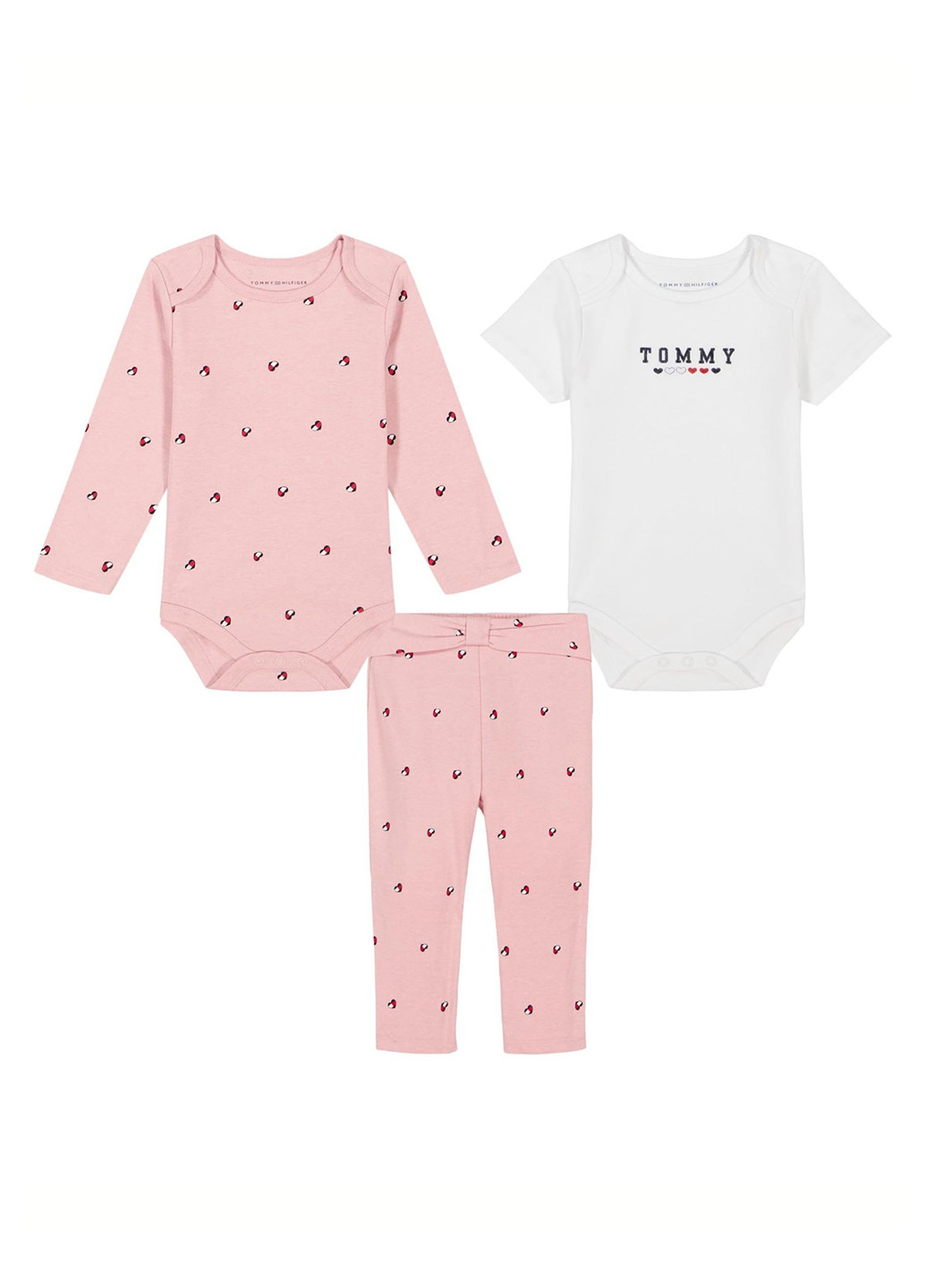 Комбинированный демисезонный комплект (боди 2 шт, леггинсы) Tommy Hilfiger