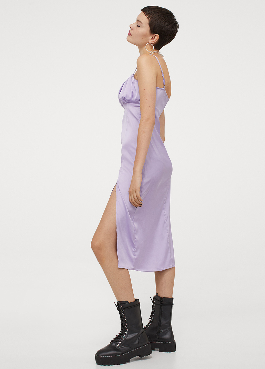 Бузкова кежуал сукня сукня-комбінація H&M однотонна
